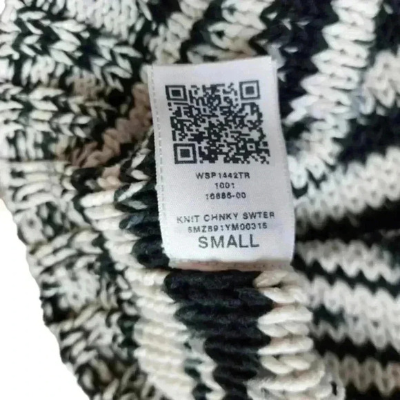 TRUE Religion Hand Knit Chunky Cotton Classic Preppy Old Money Women's Small - Picture 13 of 15